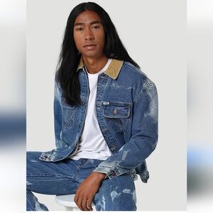 NWT Wrangler Sherpa Lined Jacket Extra Large Bleach Wash